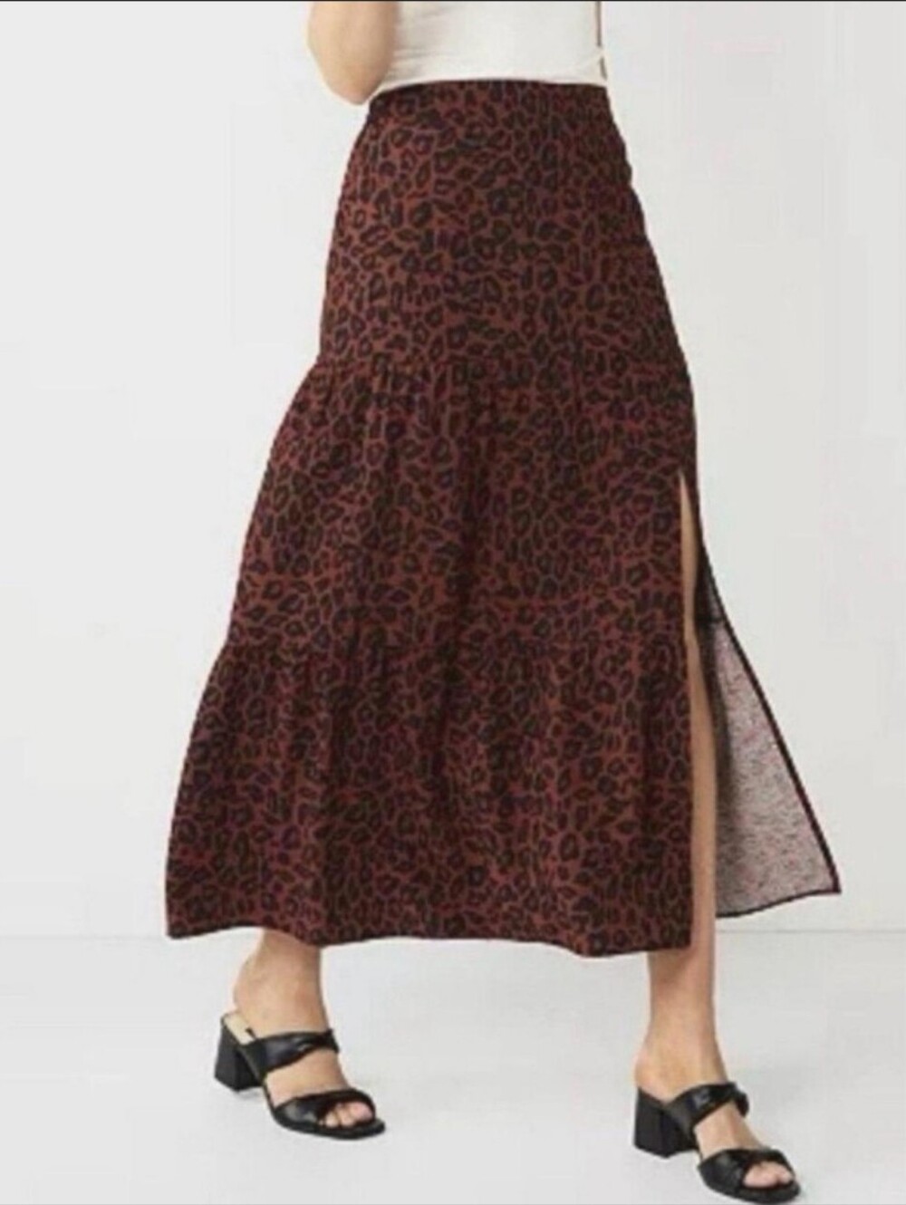 Nine West Leopard Print Skirt-NWT